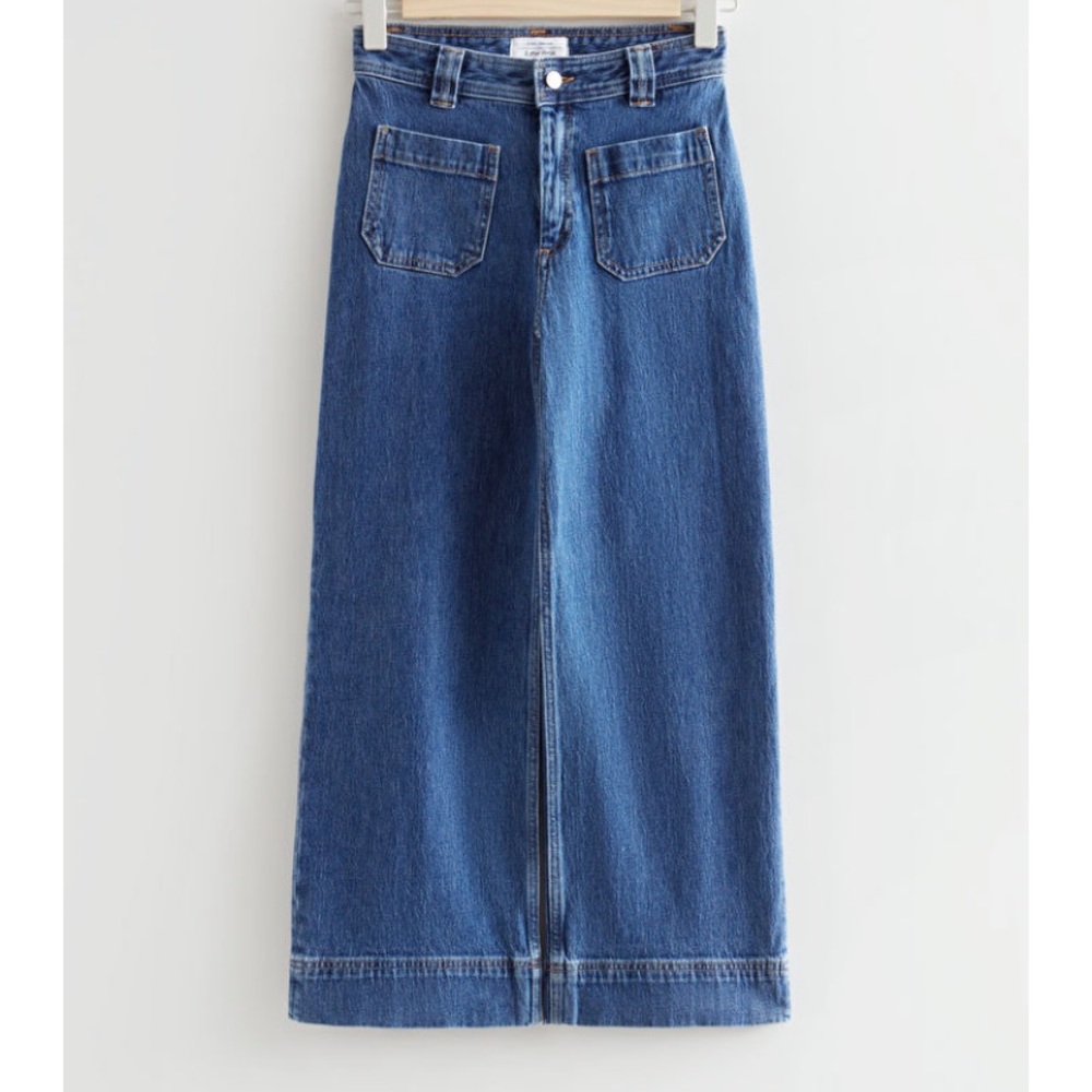 & Other Stories Wide Leg Patch Pocket Jeans